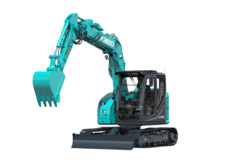 Escavatore Kobelco SK75SR-7 - Scarico laterale